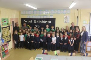 Ray Houghton and Ronnie Whelan at Togher NS