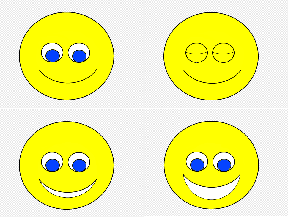 happy face symbol animation